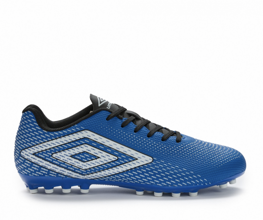Chuteira Umbro Aurora II AG - Júnior - Classic Blue / White / Black / Silver
