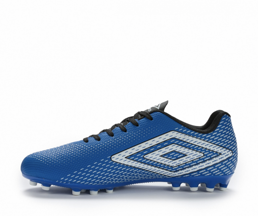 Umbro Aurora II AG Football Boot - Junior - Classic Blue / White / Black / Silver