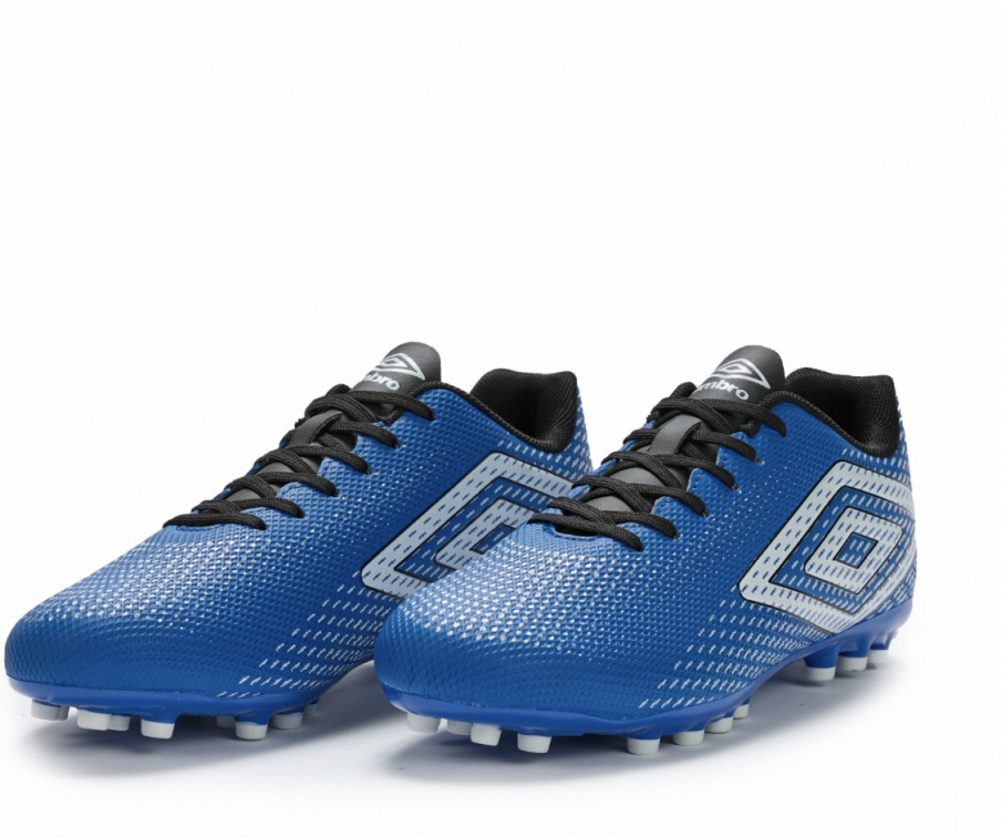 Umbro Aurora II AG Football Boot - Junior - Classic Blue / White / Black / Silver