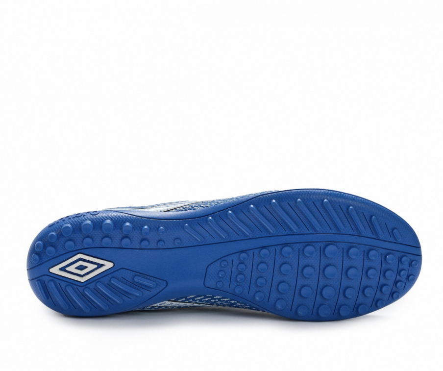 Chuteira Umbro Aurora II TF Classic Azul / Branco / Preto
