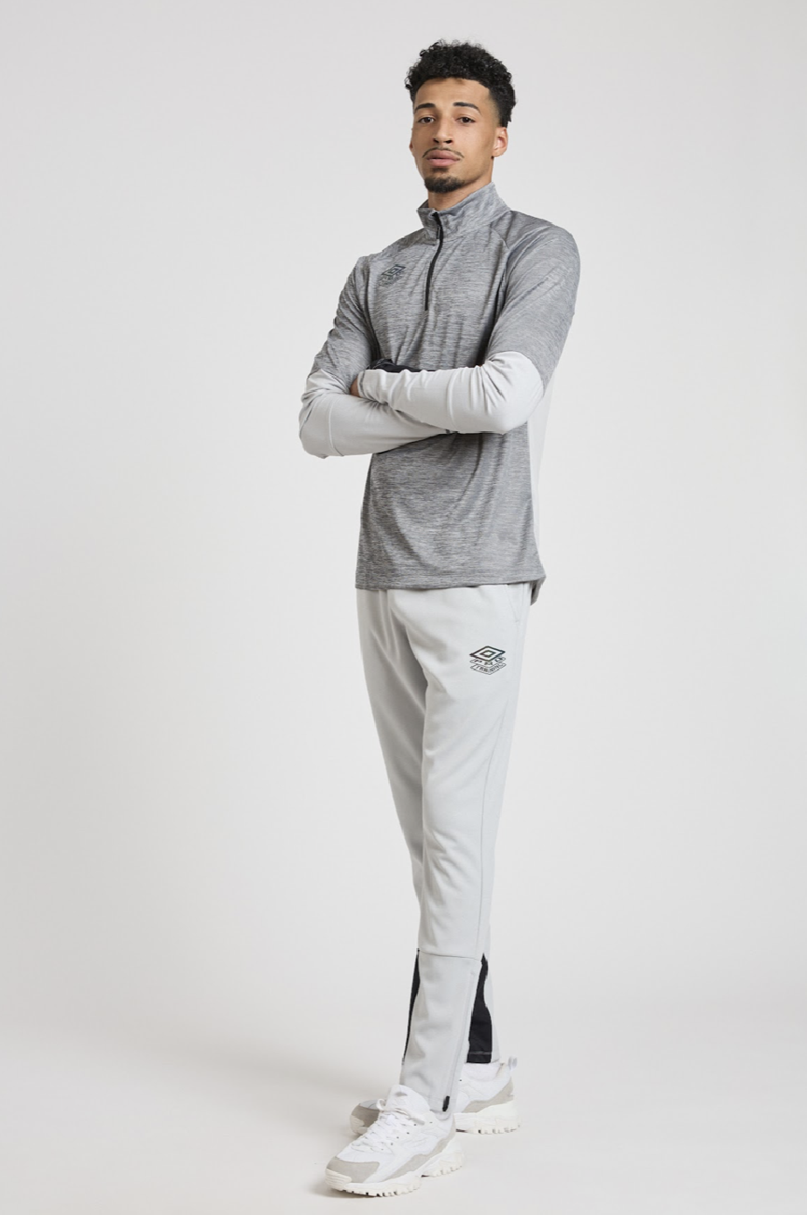 Sudadera Umbro Pro Training Half Zip Top Harbor Mist / Black