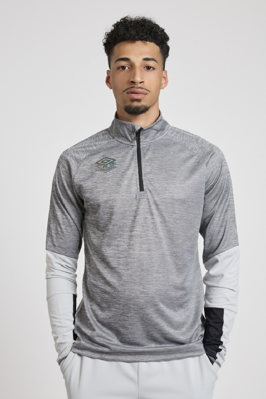 Sudadera Umbro Pro Training Half Zip Top Harbor Mist / Black