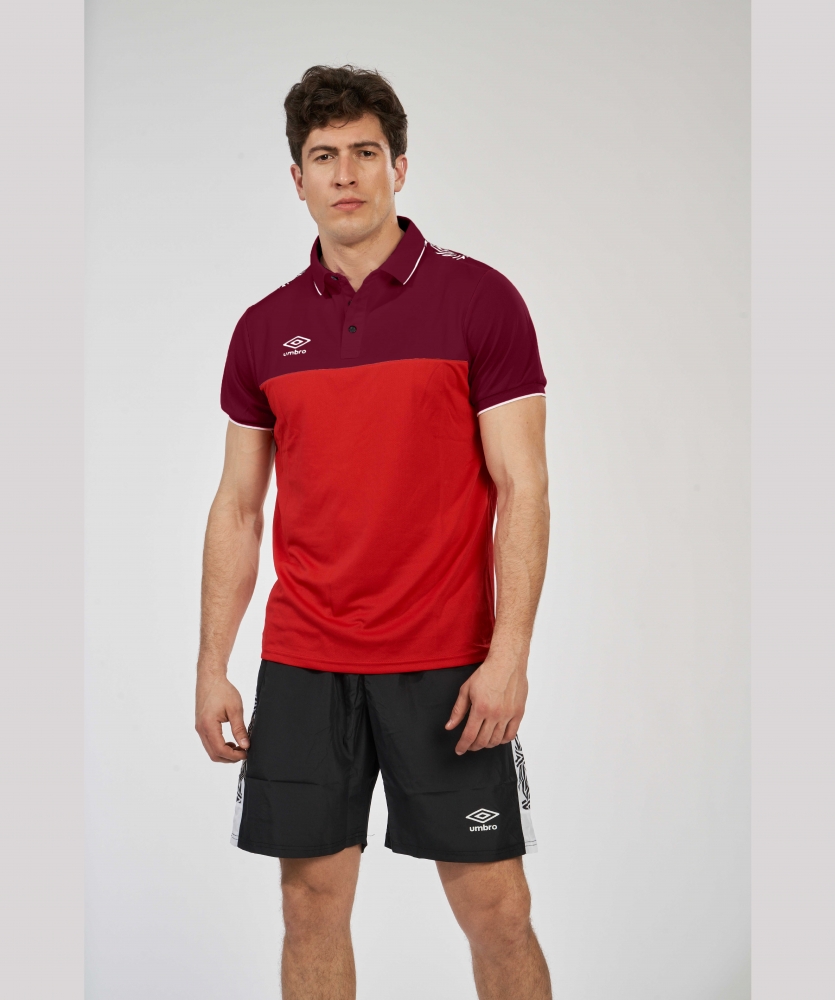 POLO UMBRO VICTORIA POLO RED / DARK RED