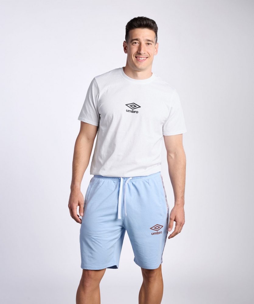 Curto Umbro Lotus gravado leve lightblue