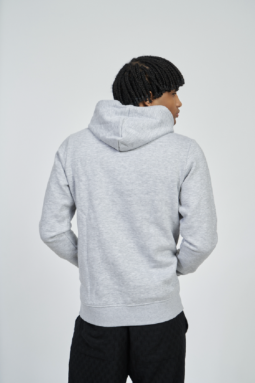 Sudadera Umbro Wardrobe Fleece Large Logo Hoodie Grey Marl / White
