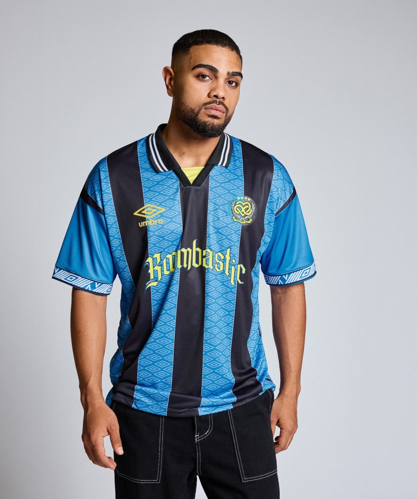 Camiseta Umbro Boombastic Away 2025 Azul / Preta