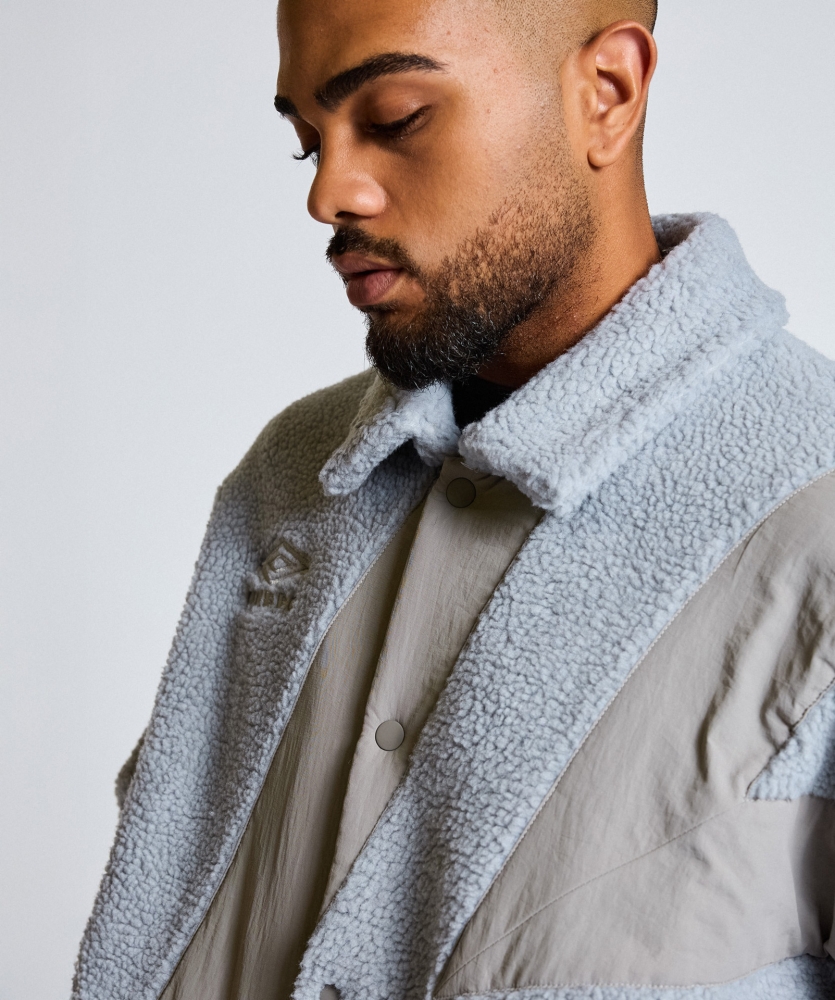 CHAQUETA UMBRO CHECKED CAGOULE GREY / BLUE CHECK (copia)