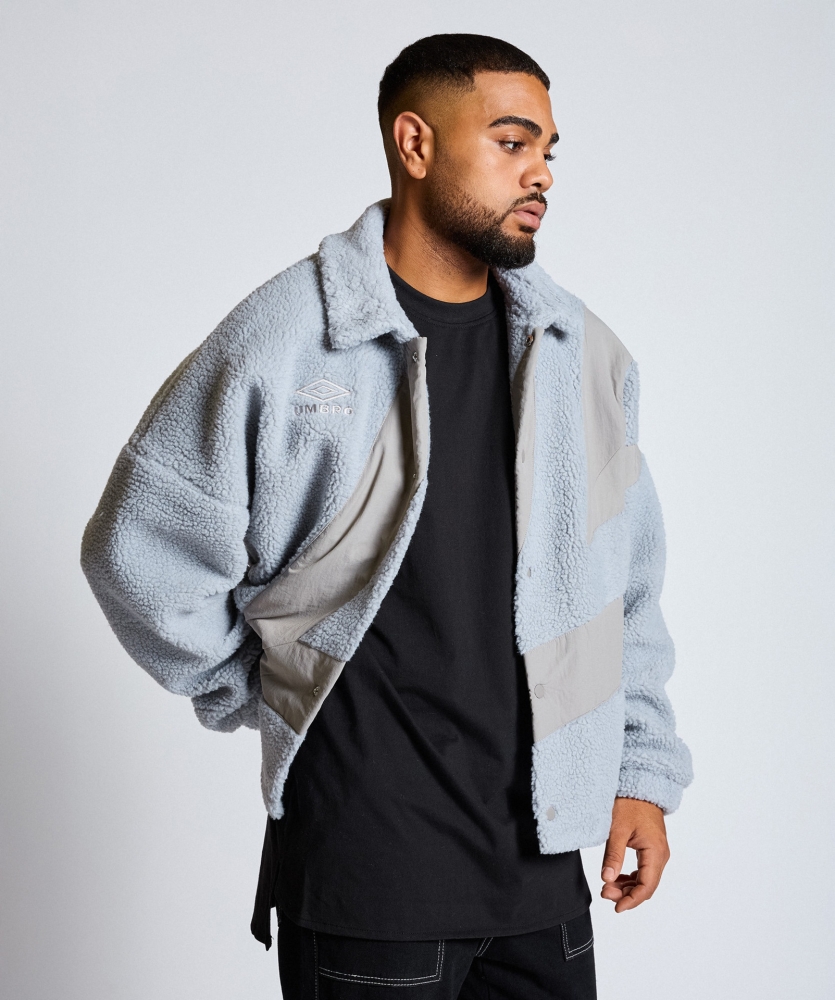 CHAQUETA UMBRO CHECKED CAGOULE GREY / BLUE CHECK (copia)