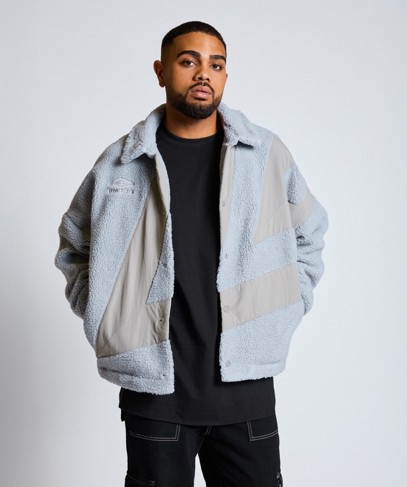 CHAQUETA UMBRO CHECKED CAGOULE GREY / BLUE CHECK (copia)