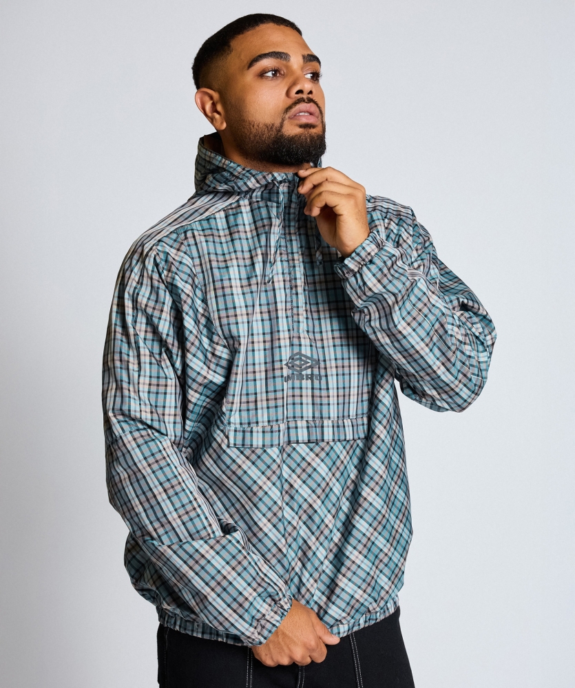 Umbro Jacket Checked Cagoule Gray /...