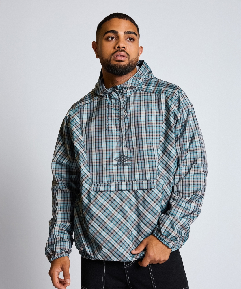 Umbro Jacket Checked Cagoule Gray /...