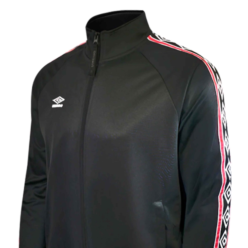 CHAQUETA UMBRO TAPED TRACK TOP BLACK