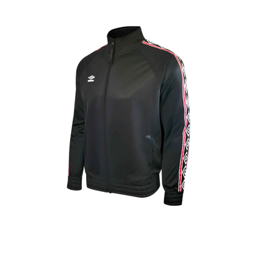 CHAQUETA UMBRO TAPED TRACK TOP BLACK