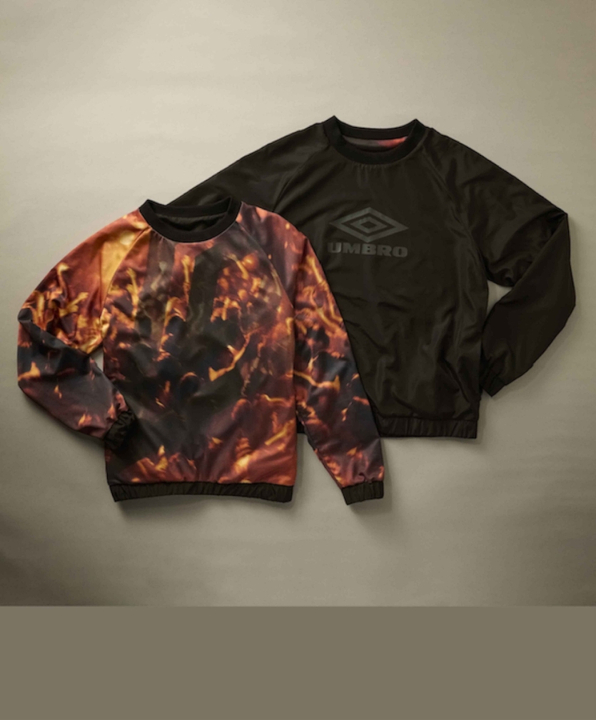 SUDADERA REVERSIBLE UMBRO REVERSIBLE CREW TOP BLACK