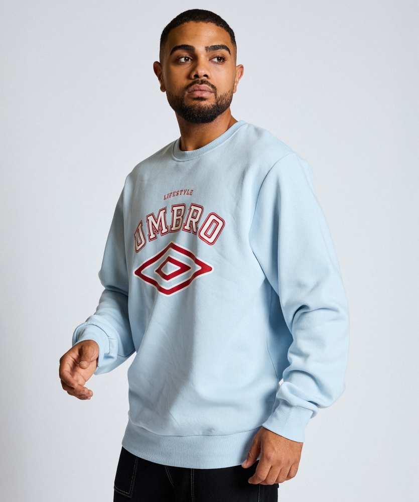 SUDADERA UMBRO TALA SWEAT / sky blue / Baritone / white
