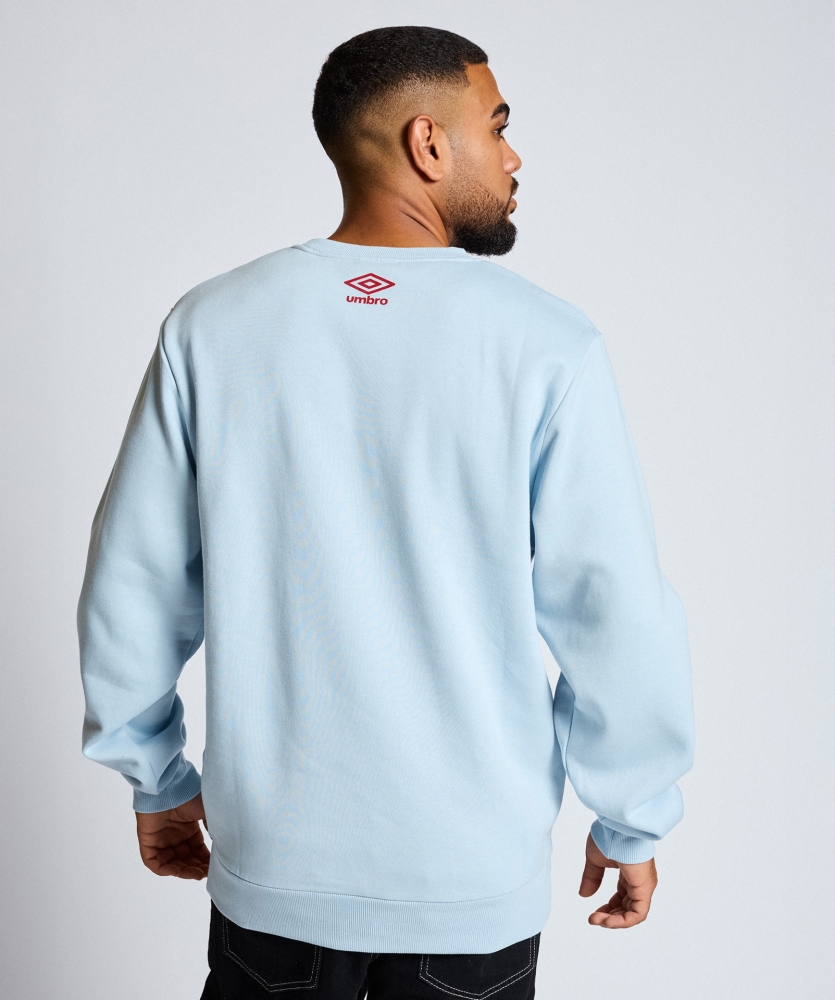 SUDADERA UMBRO TALA SWEAT / sky blue / Baritone / white