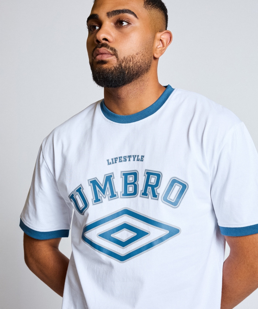 CAMISETA UMBRO TALA T-SHIRT / brown light / brown dark / white