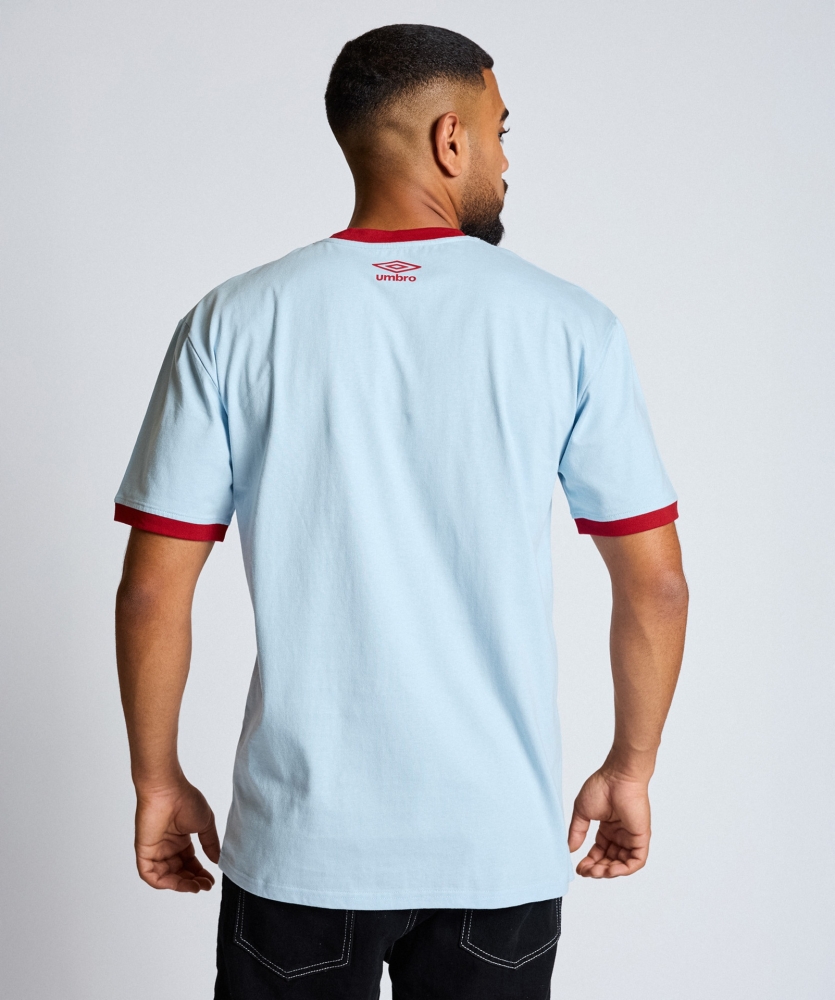 CAMISETA UMBRO TALA T-SHIRT / sky blue / Baritone / white