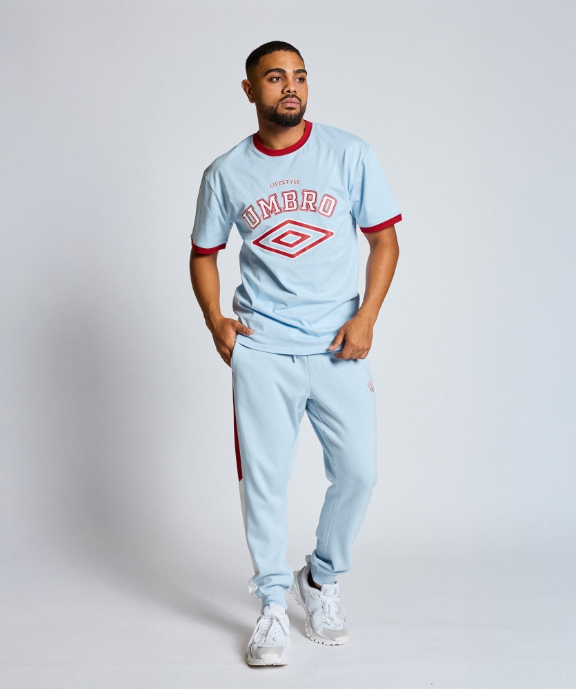 CAMISETA UMBRO TALA T-SHIRT / sky blue / Baritone / white