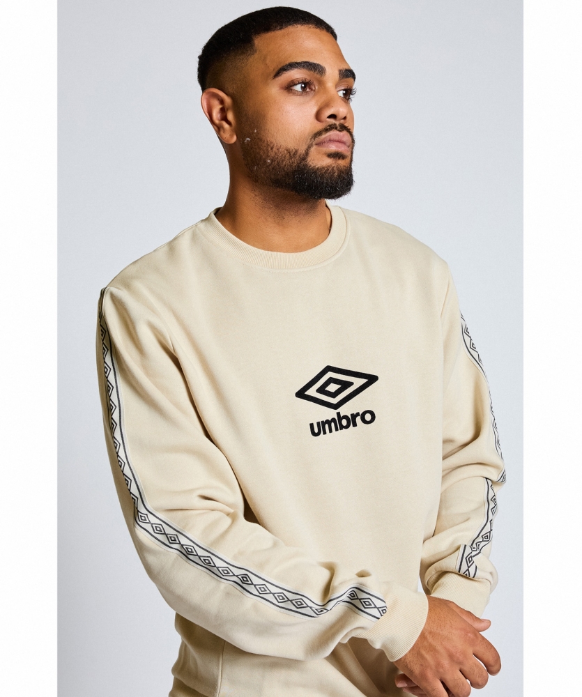 SUDADERA UMBRO TAPE SWEAT / baby breath / terra cotta