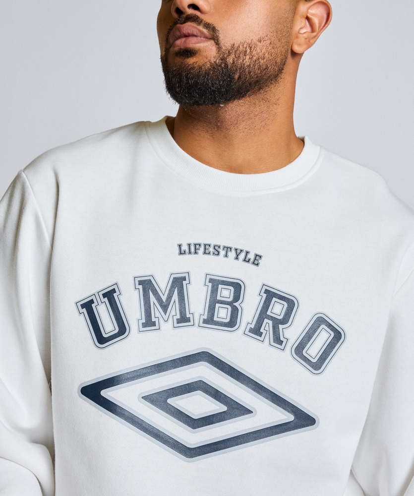 SUDADERA UMBRO TALA SWEAT / brown light / brown dark / white