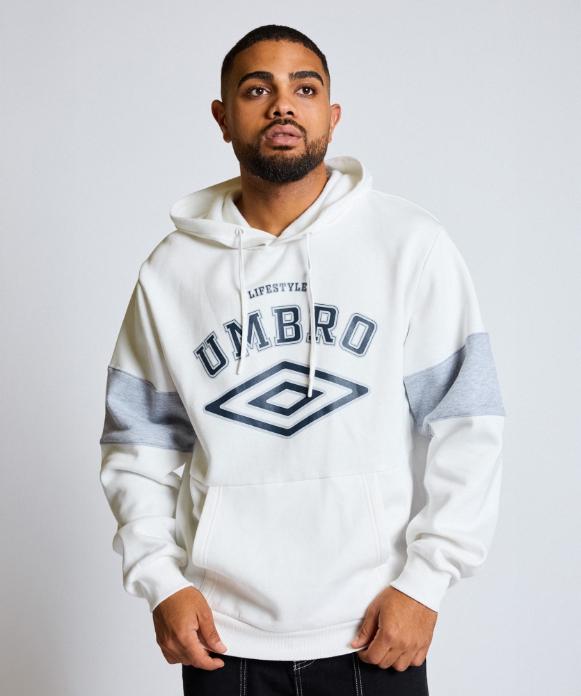 SUDADERA UMBRO TALA HOODIE WHITE / ULTIMATE GREY / NAVY
