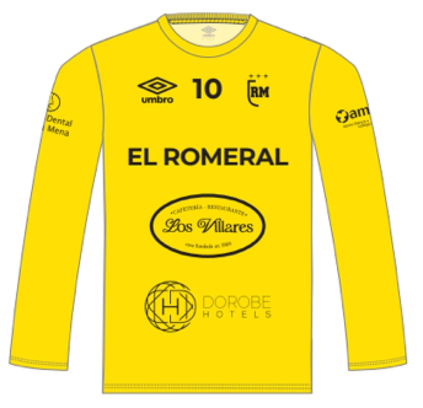 CAMISETA PORTERO EL ROMERAL BALONMANO HOME 25-26 (MANGA...