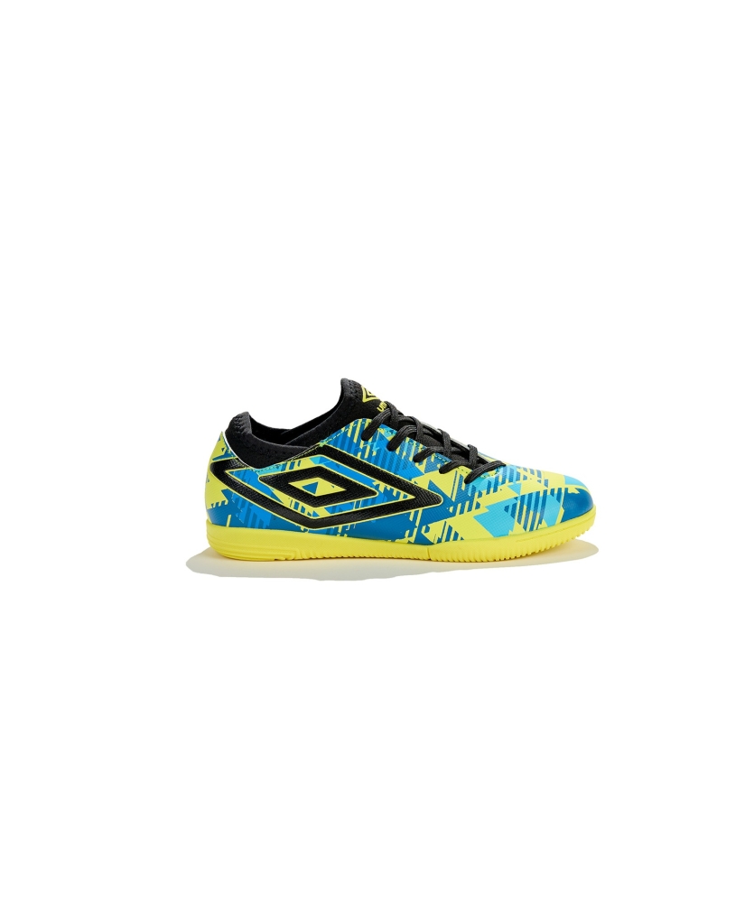 ZAPATILLA DE FÚTBOL SALA UMBRO FORMATION III IC - JNR  YELLOW ZEST / BLACK / MID BLUE / PALE BLUE