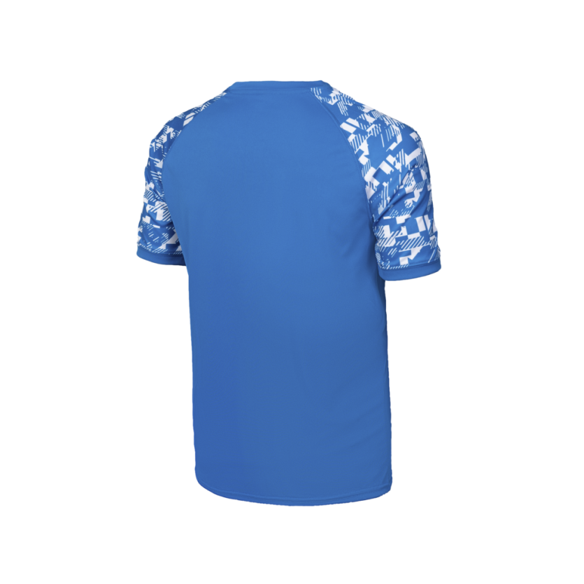 T-SHIRT KABELE ROYAL / WHITE