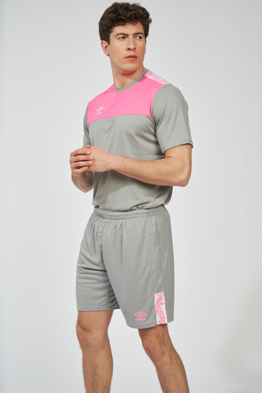 Camiseta Umbro Ness Gris / Rosa 2