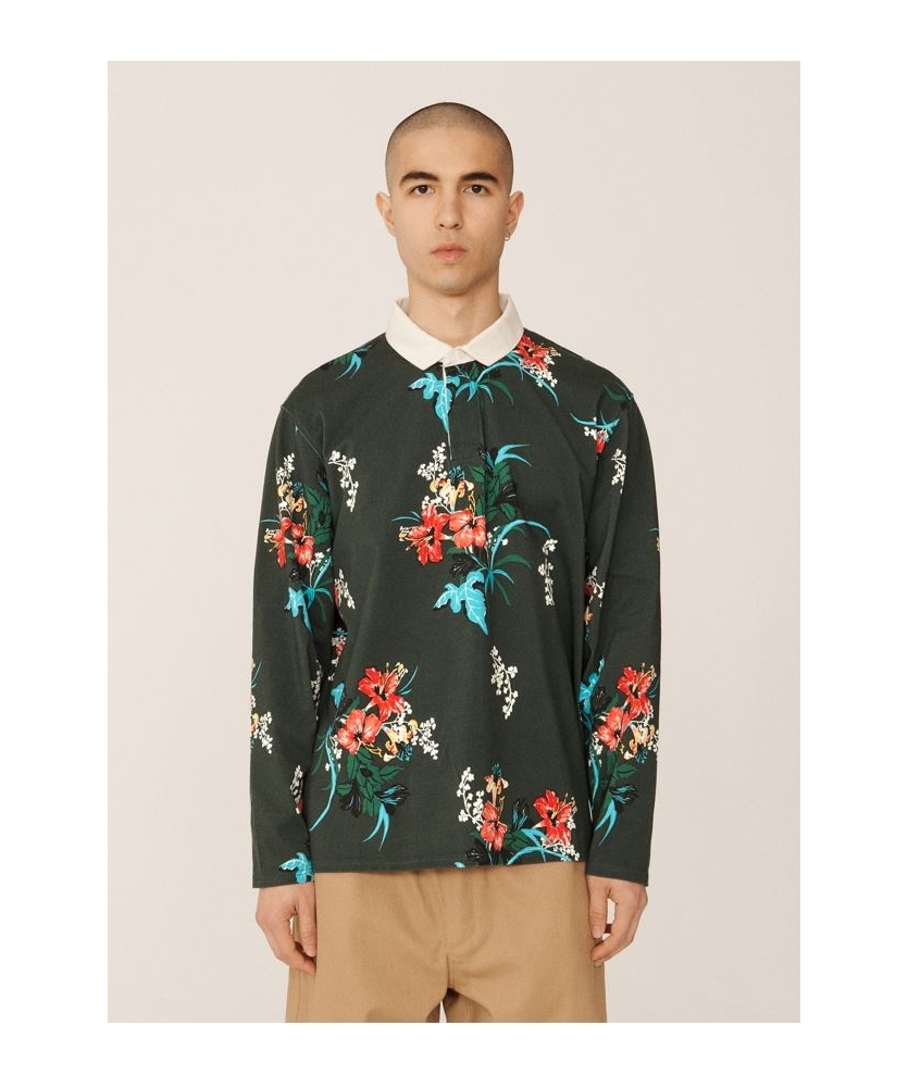 YMC Aloha Print Jersey Shirt Floral...