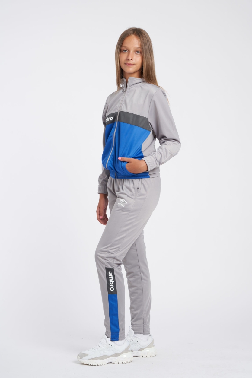 Jaqueta Umbro FW Sportswear Track Top - Jnrgrey Marl / Nouvean Marinha / Woodland Gray