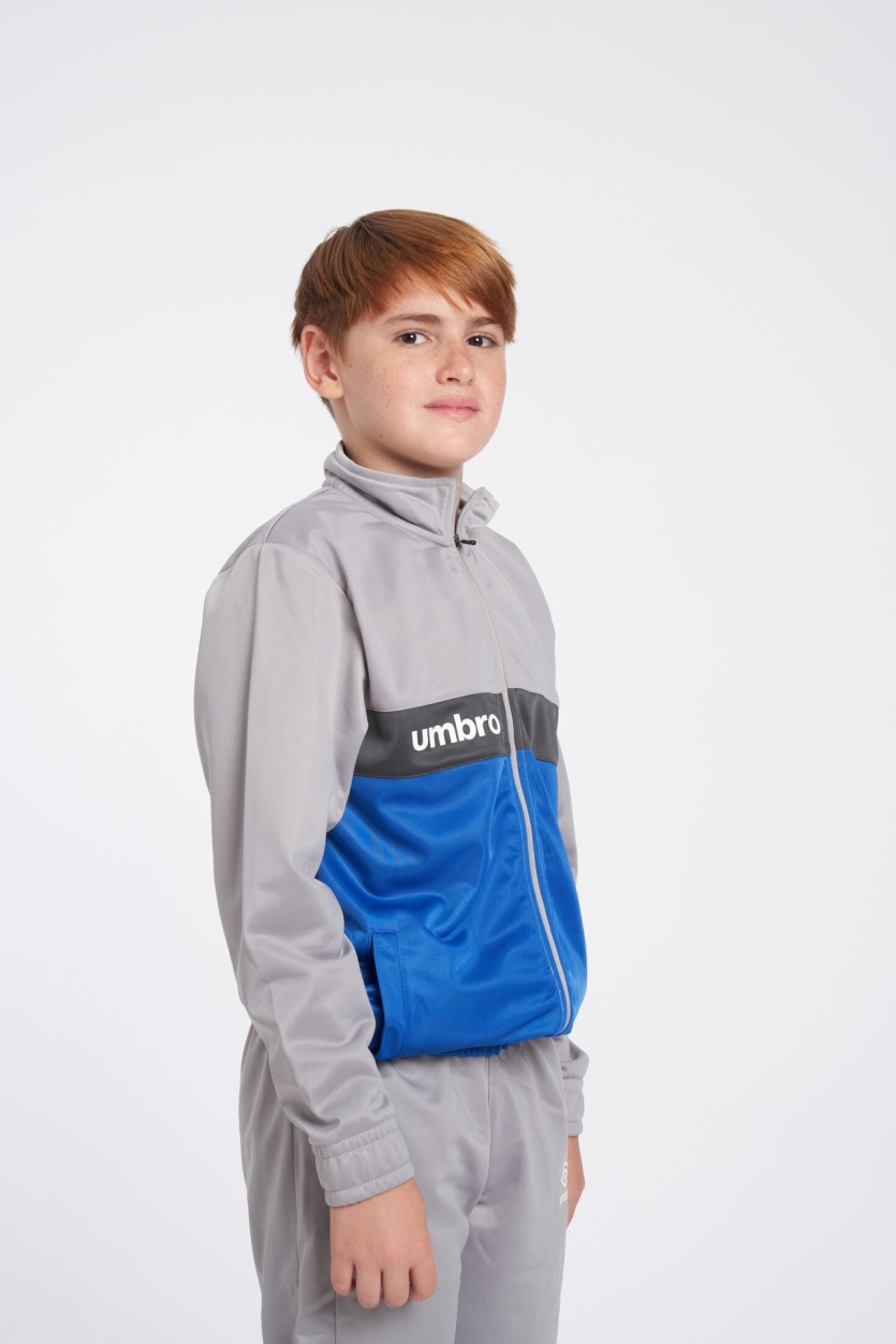 Jaqueta Umbro FW Sportswear Track Top - Jnrgrey Marl / Nouvean Marinha / Woodland Gray