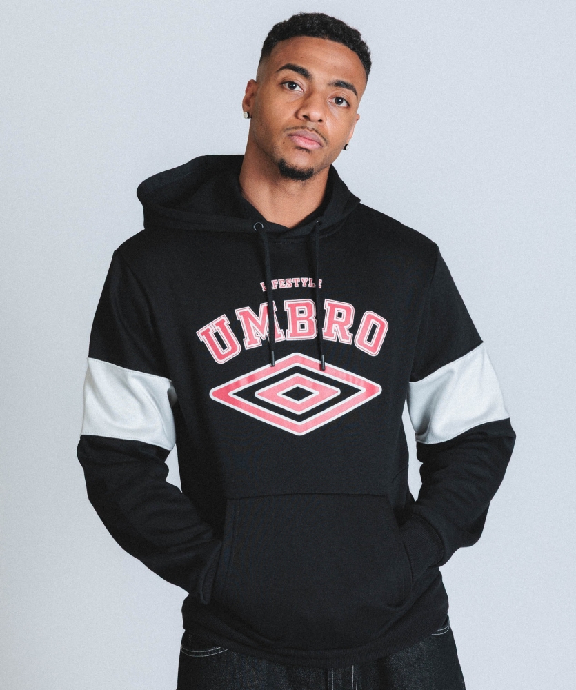 Umbro Sweatshirt Tala Hoodie Black / White / Chilly Pepper