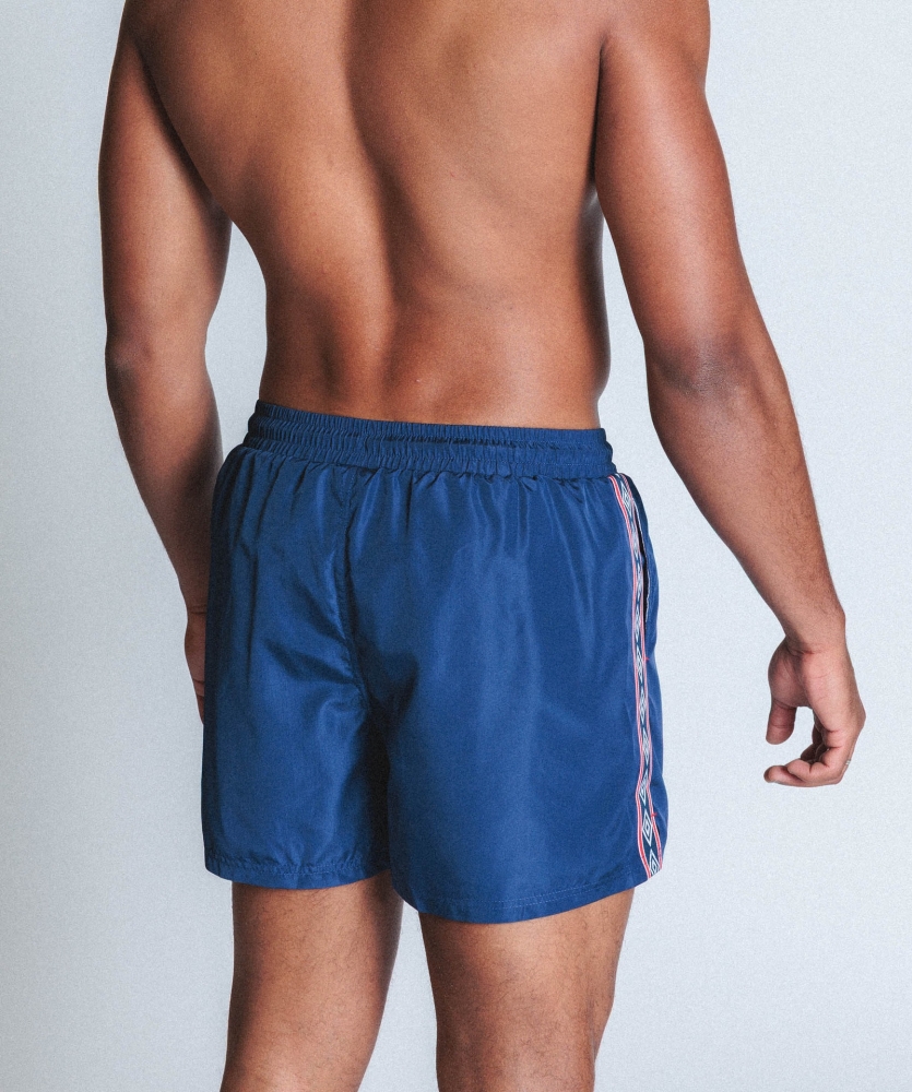 Swimsuit Umbro Taped Swim Short Blue Indigo / Fiery Red /... 2