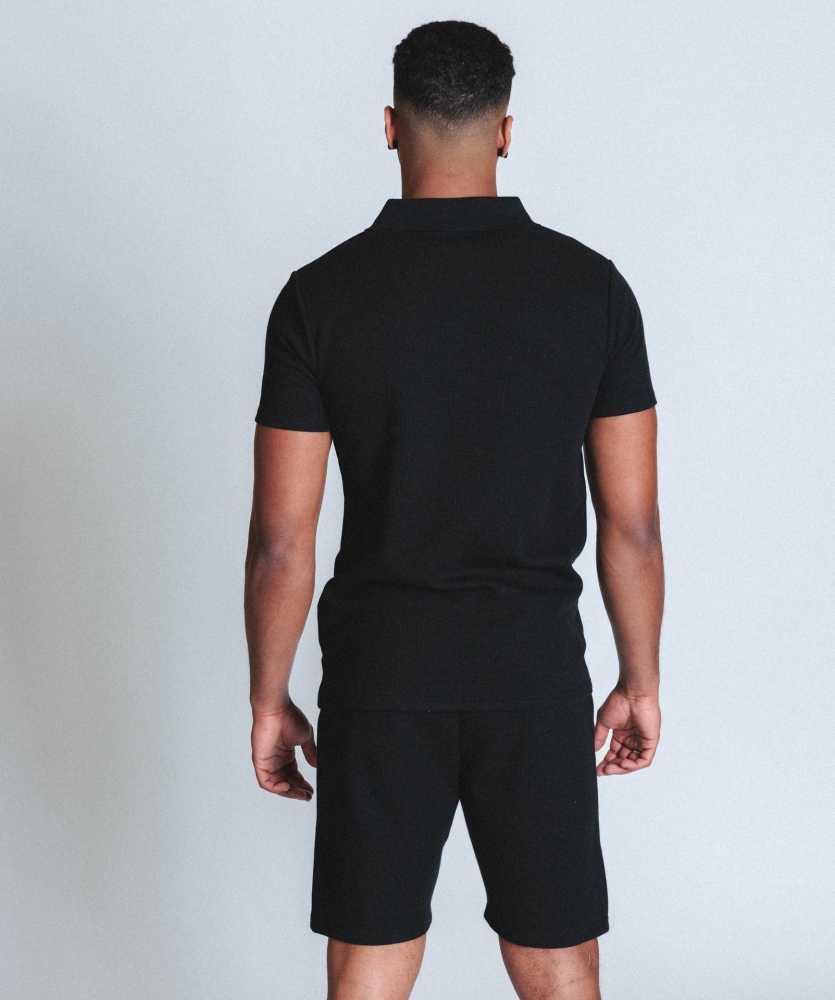 Polo Umbro Waffle Polo Black