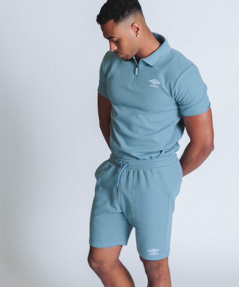 Curto Umbro Waffle curto infinito azul