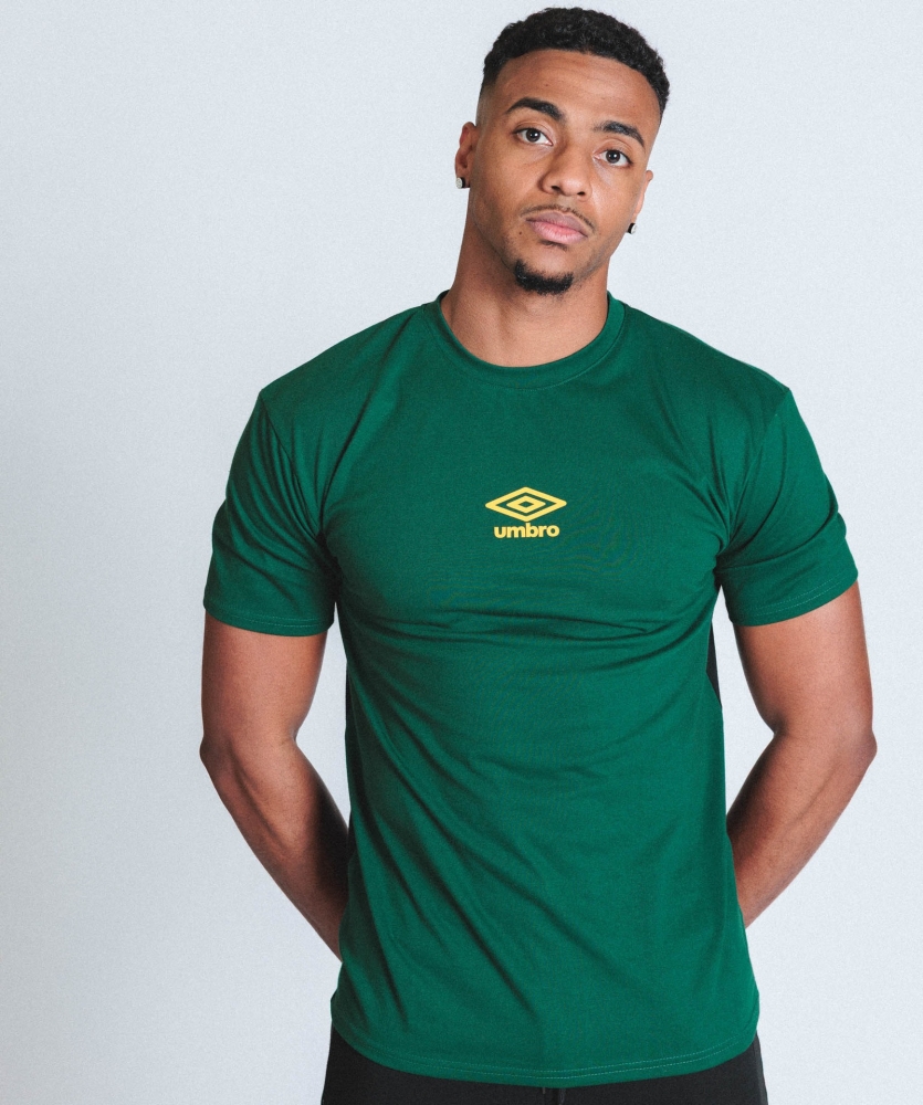 Camiseta Umbro Panelled Jersey Deep Peacock / Black