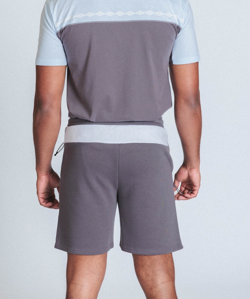 Curto Umbro Pérola fumada curta com painéis / brilho azul