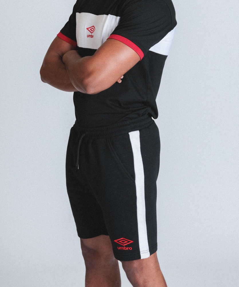 Short Umbro Terrace Short Black / White / Chilli Pepper