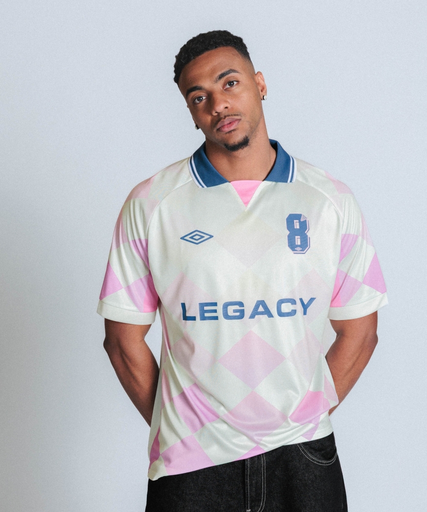 Camiseta Umbro FV Jersey Branco / rosa / azul