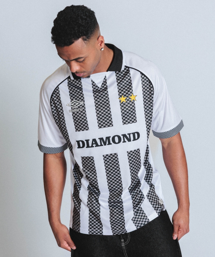 T-shirt Umbro C90 Jersey White / Black / Lemon Chrome