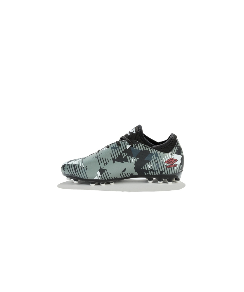 Bota de Fútbol Umbro Formation III AG - Junior - Black / Equestrian Red / Grey / White / Carbon