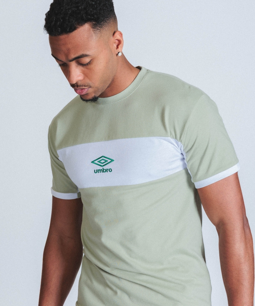 Camiseta Umbro Terraço Jersey Pastel Verde / Branco / Eden