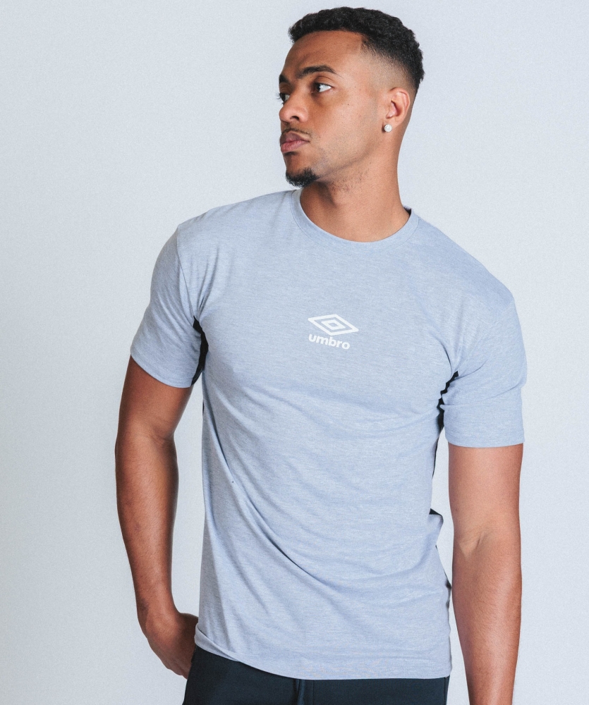 Camiseta Umbro Jersey painel Gray vigor / marinha escura