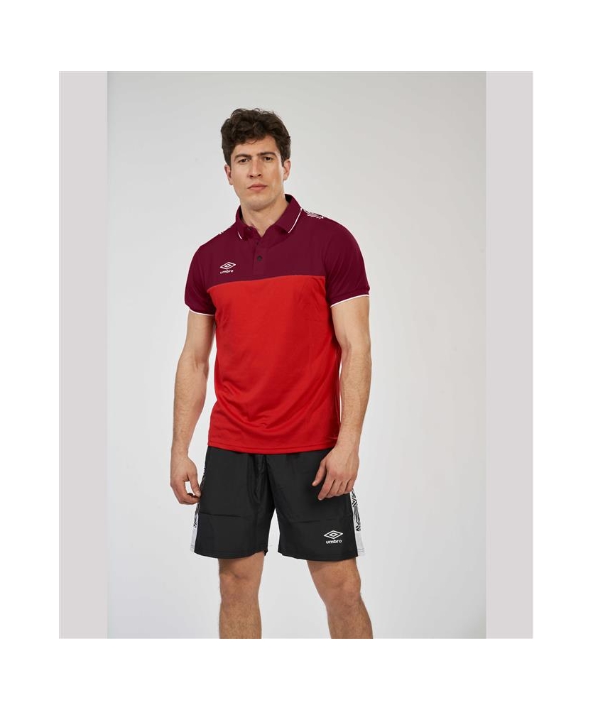POLO UMBRO VICTORIA POLO RED / DARK RED
