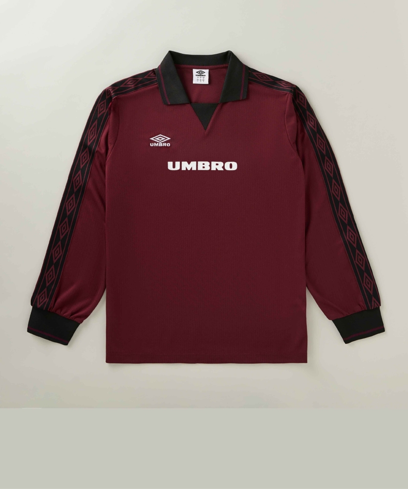Camiseta Umbro Taped LS Jersey Cabernet / Black