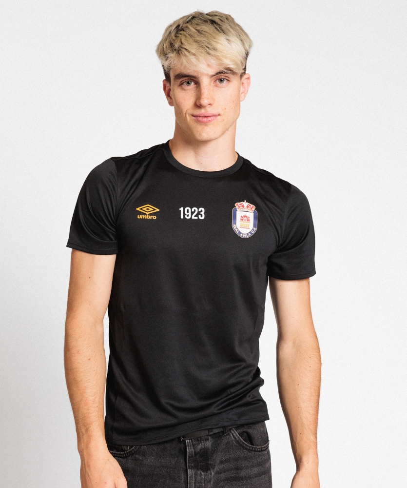 Camiseta Umbro Real Ávila Pro Silo Black / Orange