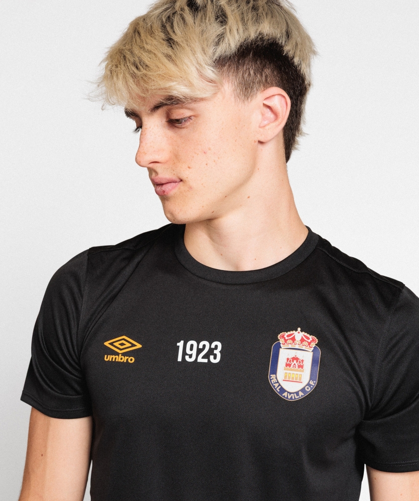 Camiseta Umbro Real Ávila Pro Silo Black / Orange 2