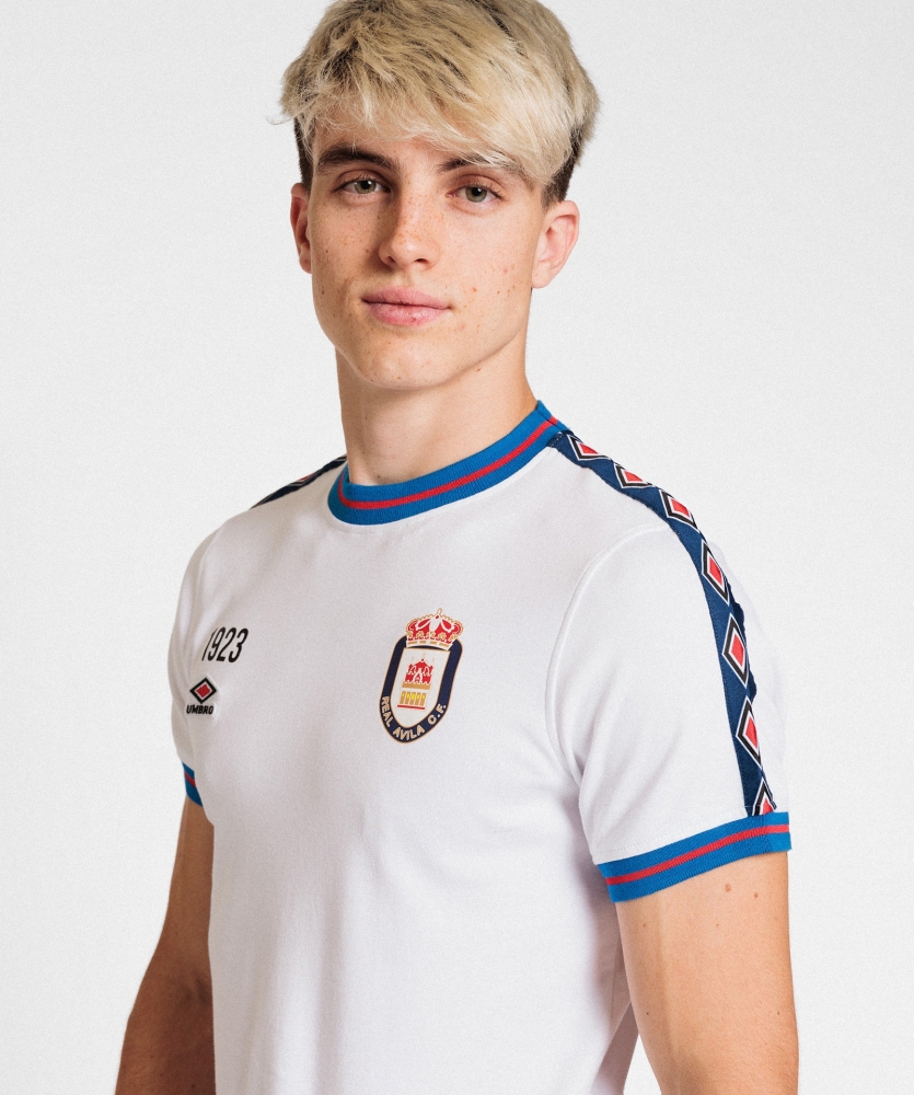 Camiseta Umbro Real Ávila Infilled Tape Tee Brilliant White